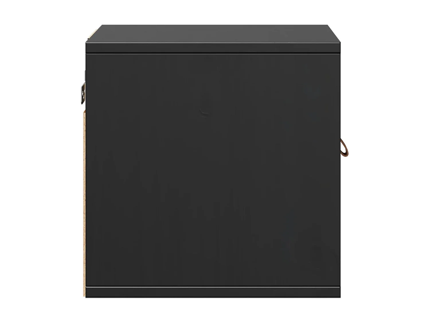 Armoire murale Noir 31,5x30x30 cm Bois de pin massif