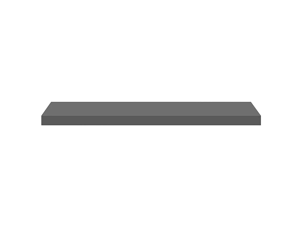 Wandschap zwevend 90x23,5x3,8 cm MDF hoogglans grijs
