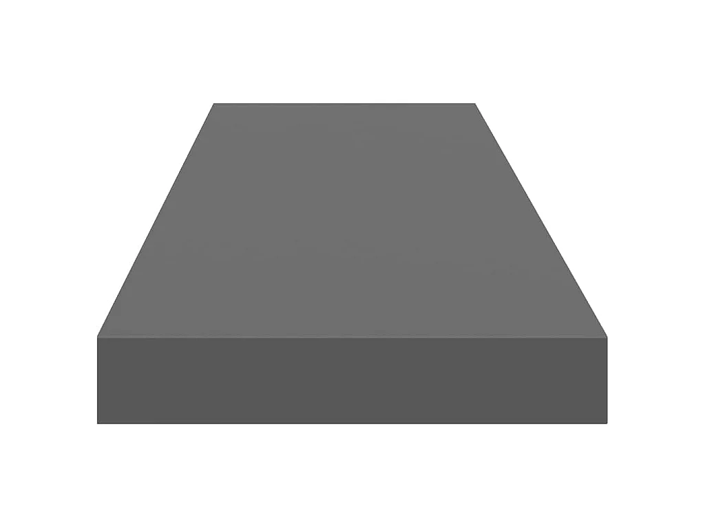 Wandschap zwevend 90x23,5x3,8 cm MDF hoogglans grijs