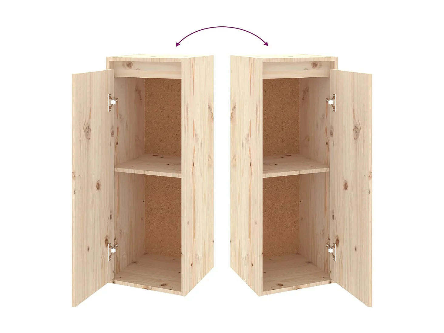 Armoire murale 30x30x80 cm Bois de pin massif