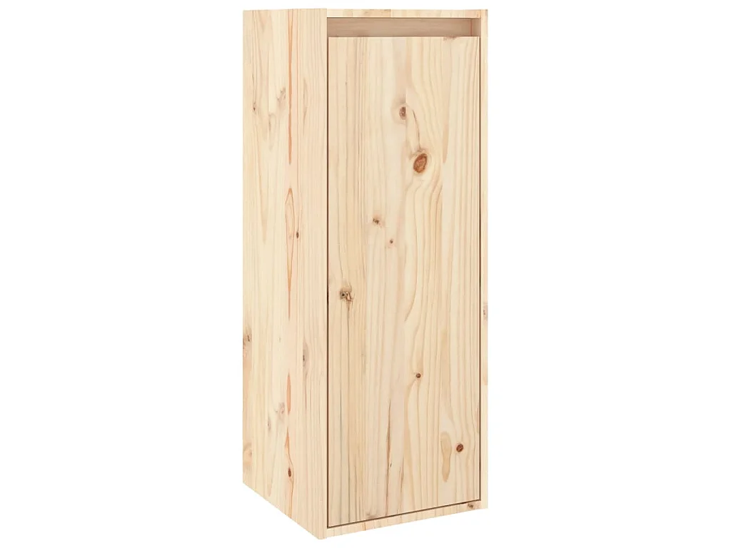 Armario de pared de madera maciza de pino 30x30x80 cm