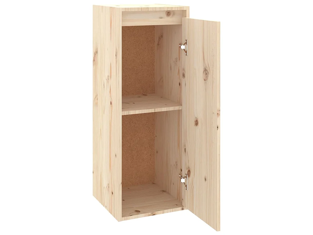 Armario de pared de madera maciza de pino 30x30x80 cm