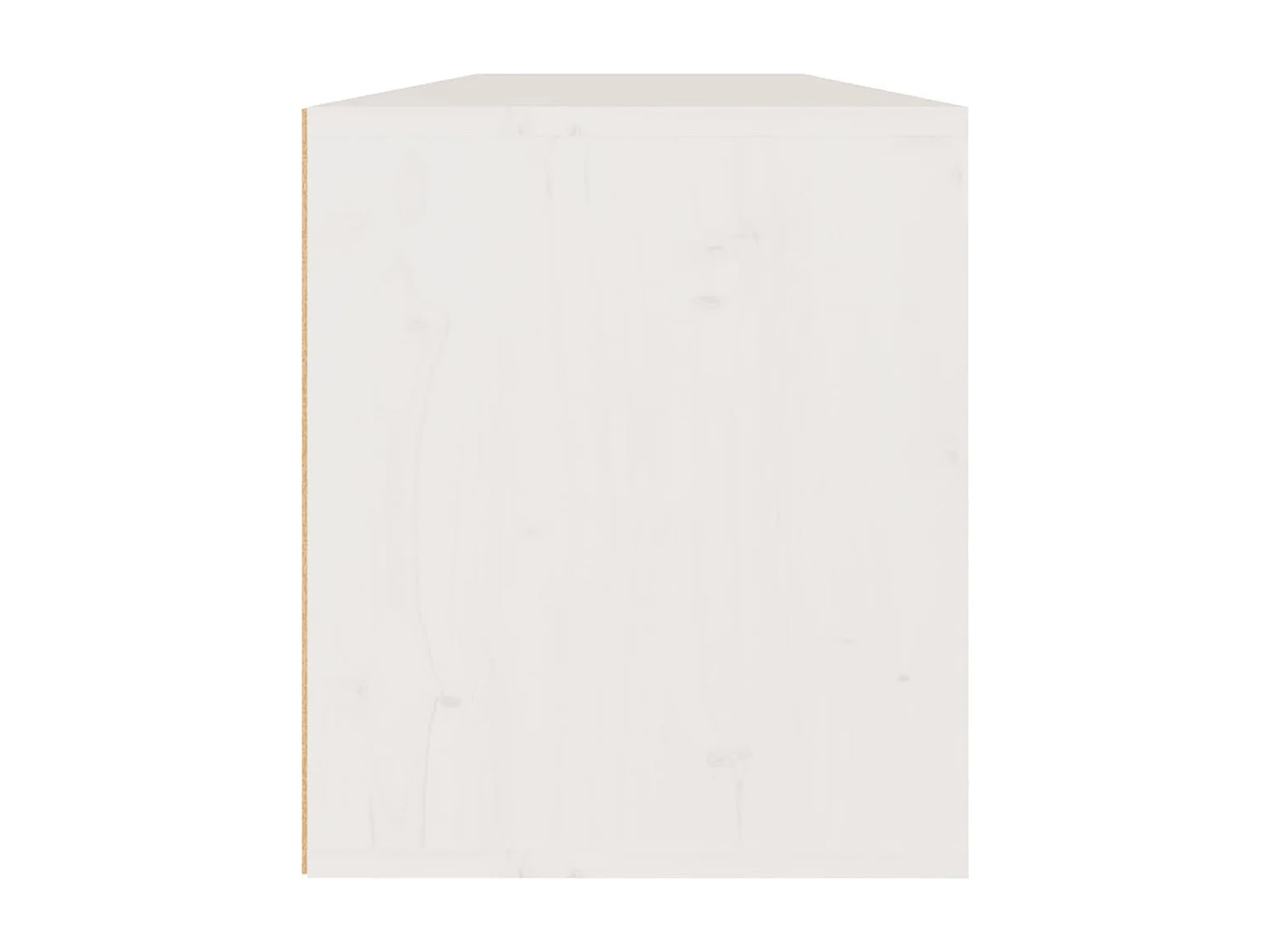 Wandkasten 2 st 60x30x35 cm massief grenenhout wit