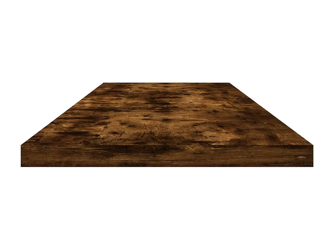 Étagères murales 4pcs chêne fumé 100x20x1,5cm bois d'ingénierie