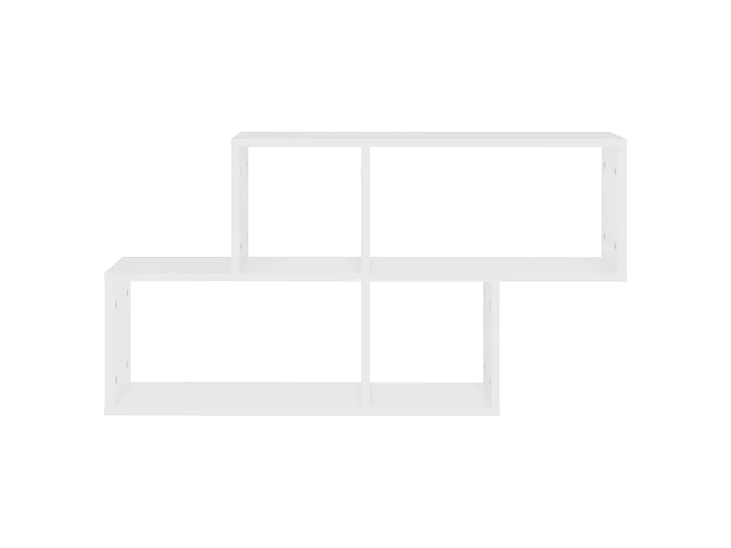 Wandregal Weiß 100x18x53 cm Holzwerkstoff