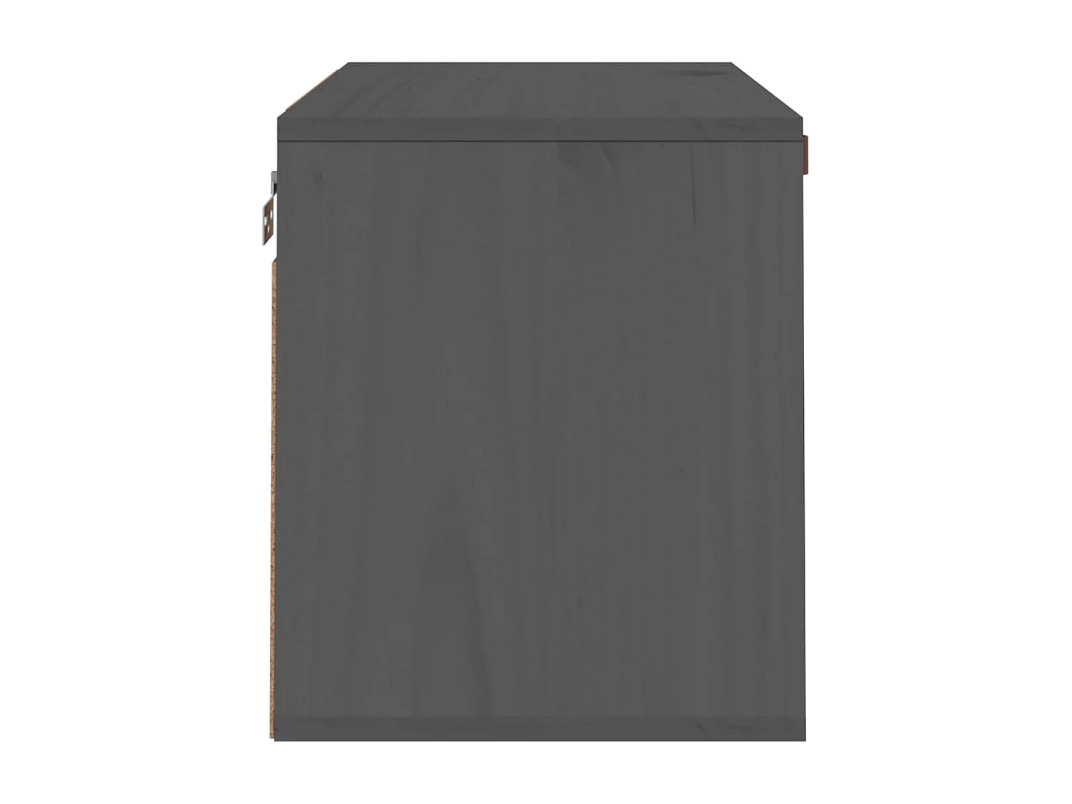 Wandschrank Grau 60x30x35 cm Massivholz Kiefer