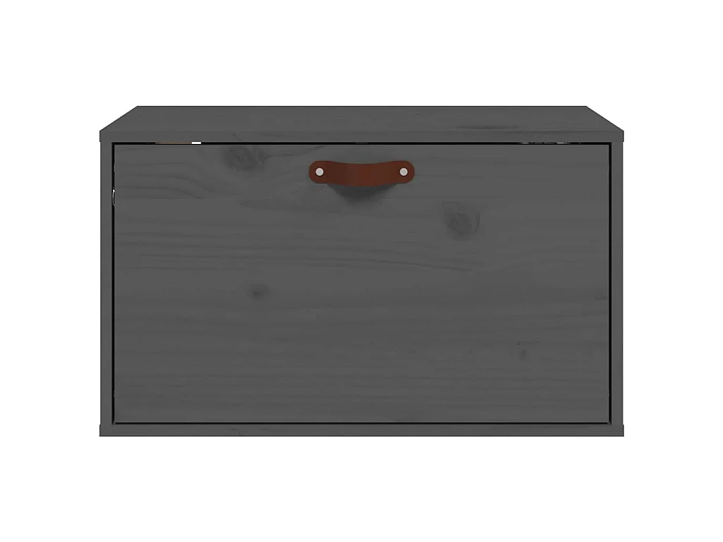 Armoire murale Gris 60x30x35 cm Bois de pin massif