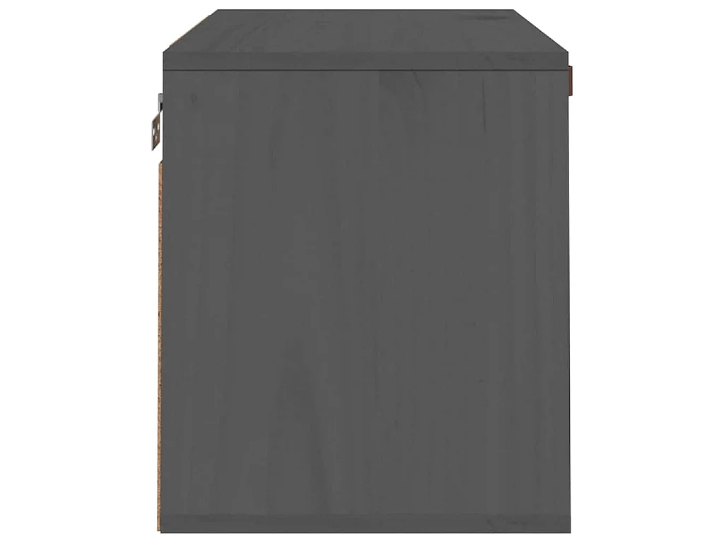 Armoire murale Gris 60x30x35 cm Bois de pin massif