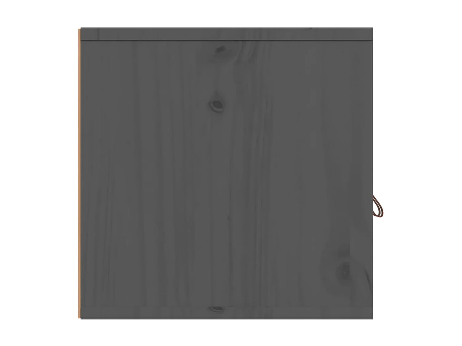 Wandschränke 2 Stk. Grau 80x30x30 cm Massivholz Kiefer