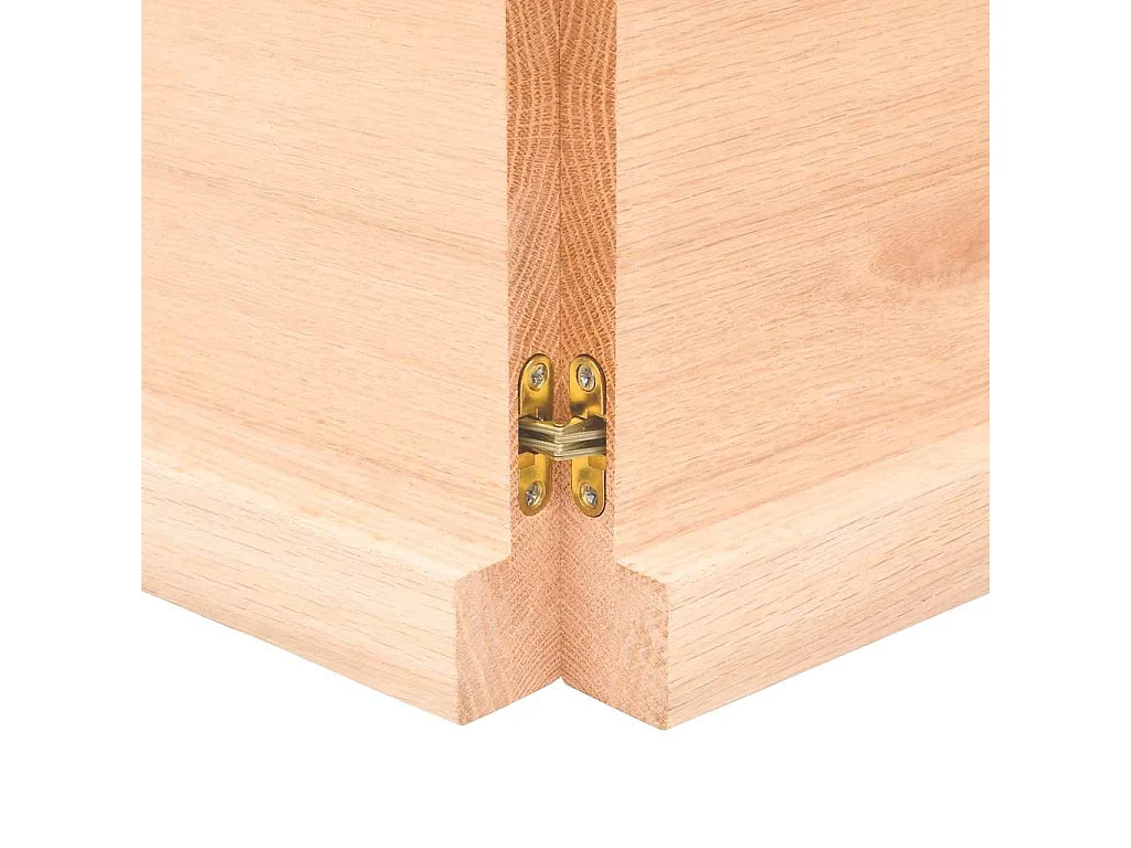 Prateleira de parede 140x50x(2-4)cm carvalho maciço não tratado