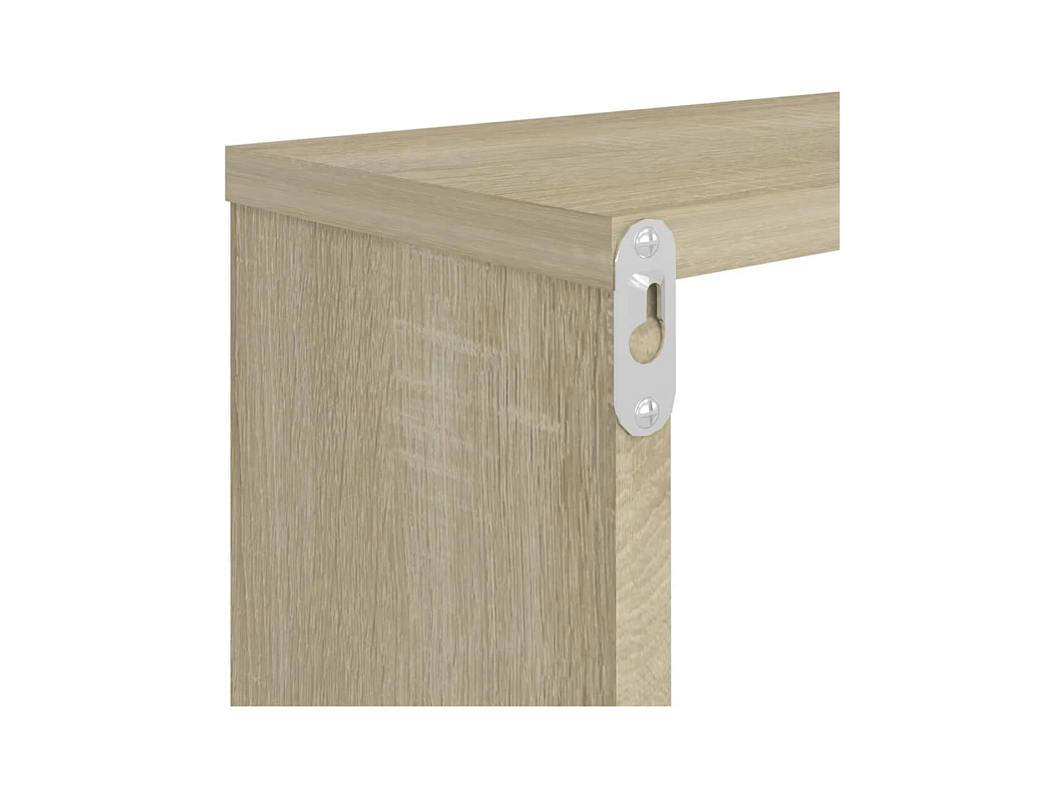 Mensole Parete Cubo 2pz Rovere Sonoma 80x15x26,5cm Multistrato