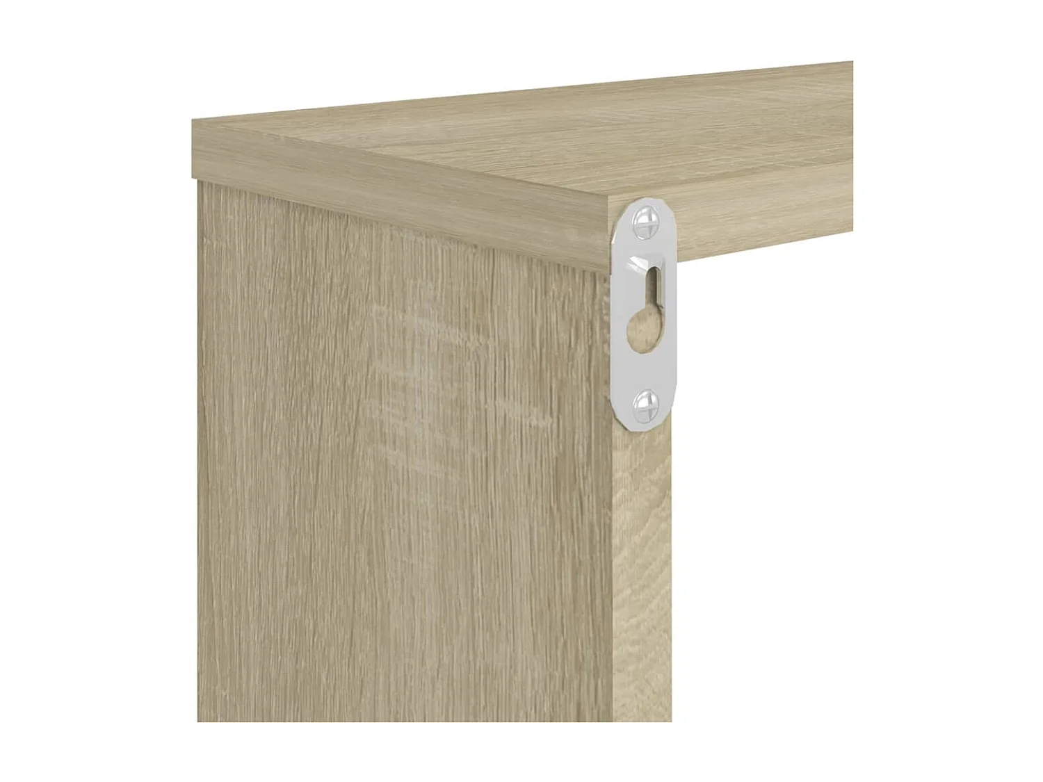 Mensole Parete Cubo 2pz Rovere Sonoma 80x15x26,5cm Multistrato