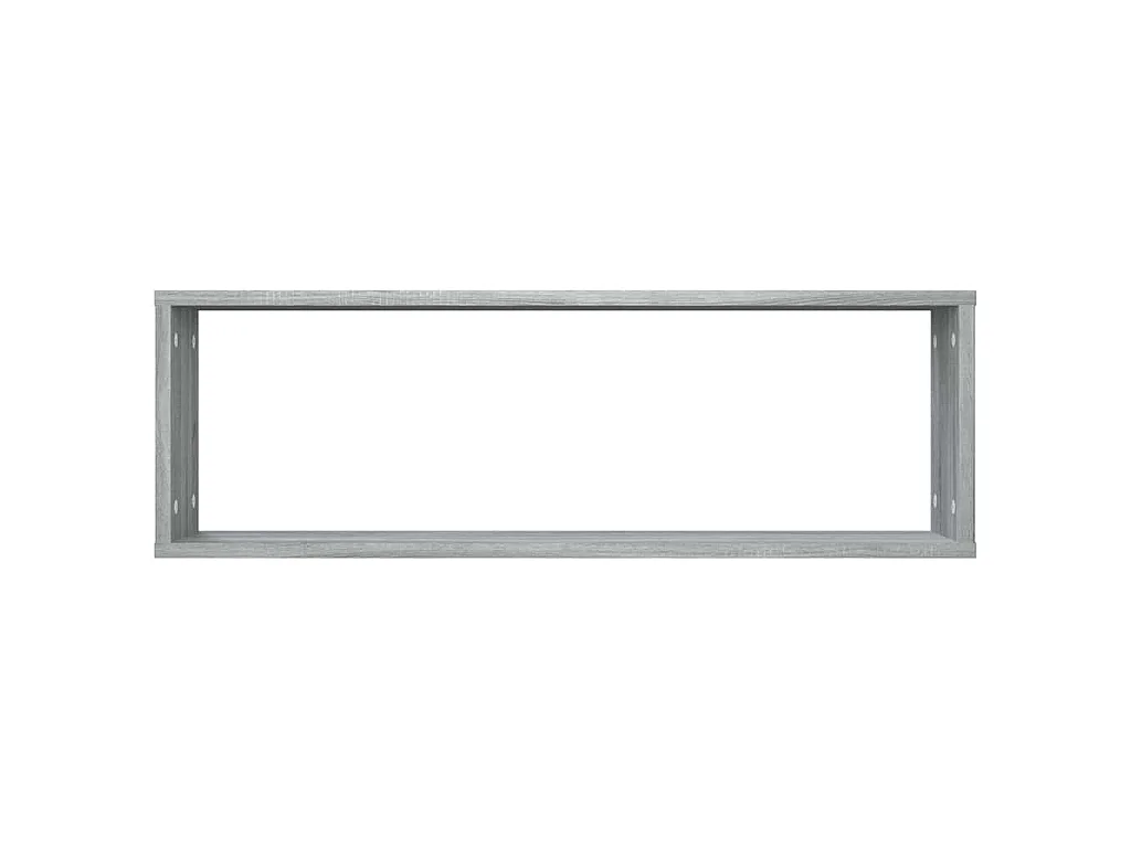 Étagères murales cubiques 4 pcs Sonoma gris 80x15x26,5 cm