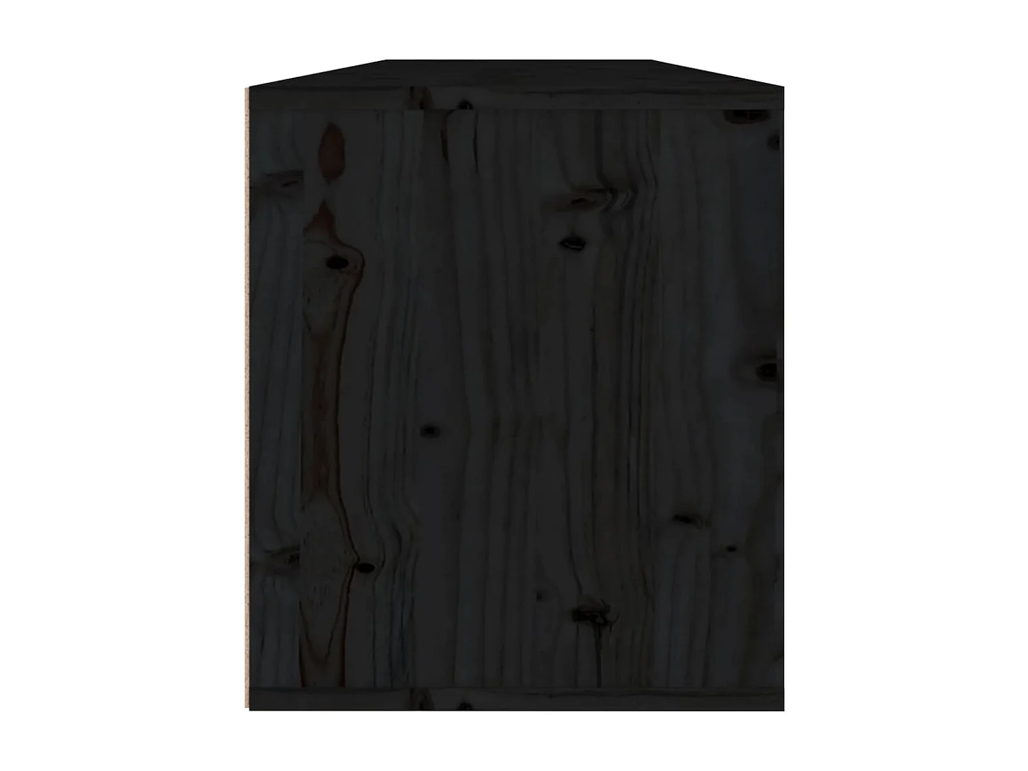 Armários de parede 2 pcs 60x30x35 cm pinho maciço preto