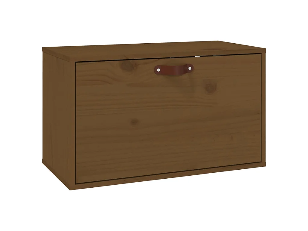 Wandschrank Honigbraun 60x30x35 cm Massivholz Kiefer