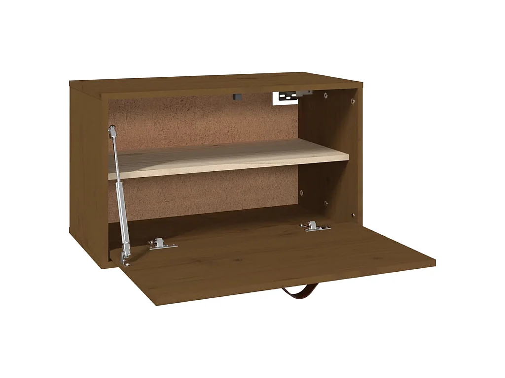 Wandschrank Honigbraun 60x30x35 cm Massivholz Kiefer