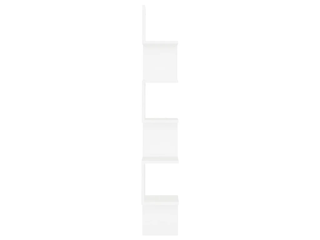 Étagère d'angle murale Blanc 20x20x127,5 cm bois d’ingénierie