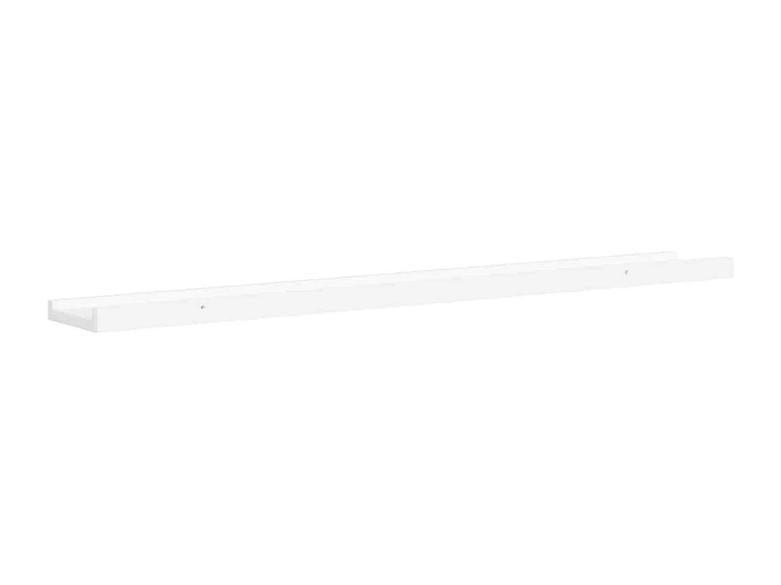 Fotoplanken 2 st 80x9x3 cm MDF wit