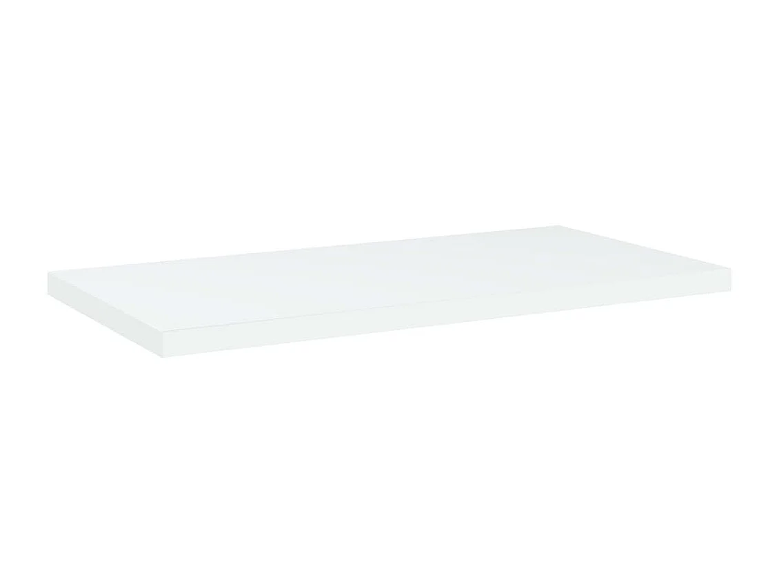 Panneaux de bibliothèque 4 pcs blanc bois d’ingénierie