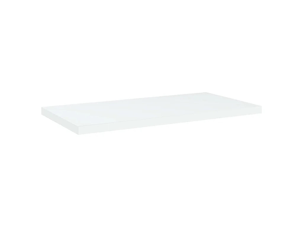 Panneaux de bibliothèque 4 pcs blanc bois d’ingénierie