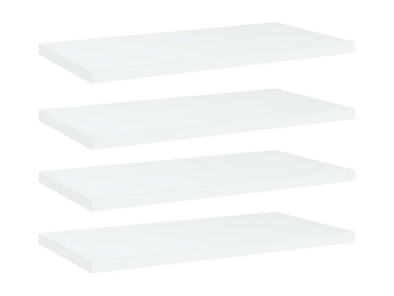 Bücherregal-Bretter 4 Stk. Weiß 40x20x1,5 cm Holzwerkstoff