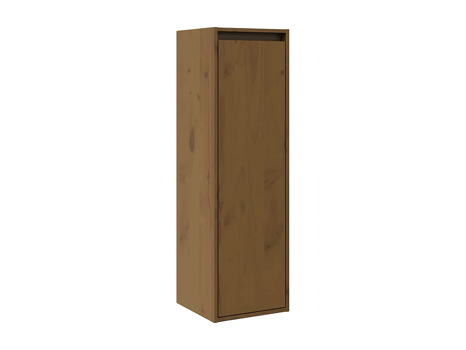 Wandkasten 2 st 30x30x100 cm massief grenenhout honingbruin