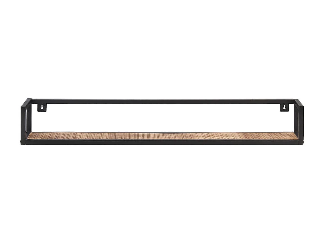 Prateleiras de parede 2 pcs 120 cm madeira de mangueira áspera