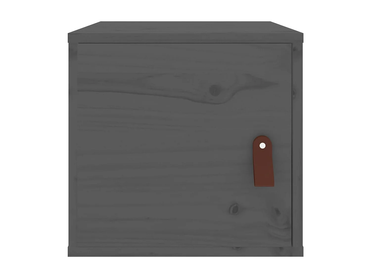 Wandschränke 2 Stk. Grau 31,5x30x30 cm Massivholz Kiefer