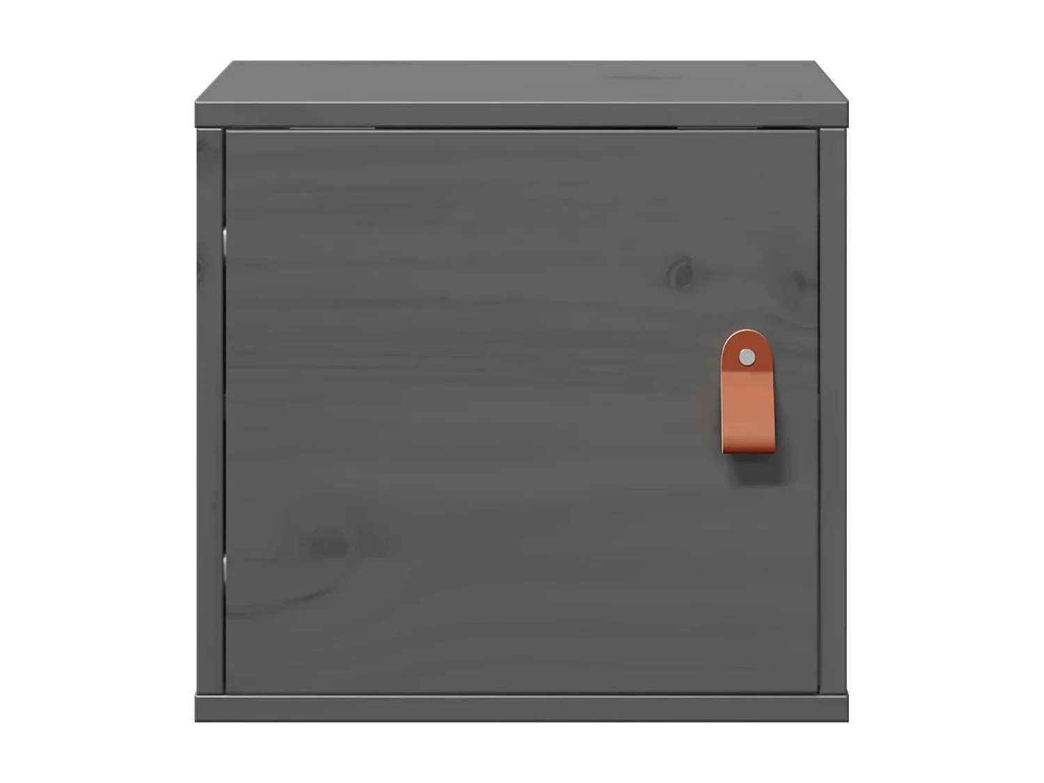 Wandschränke 2 Stk. Grau 31,5x30x30 cm Massivholz Kiefer