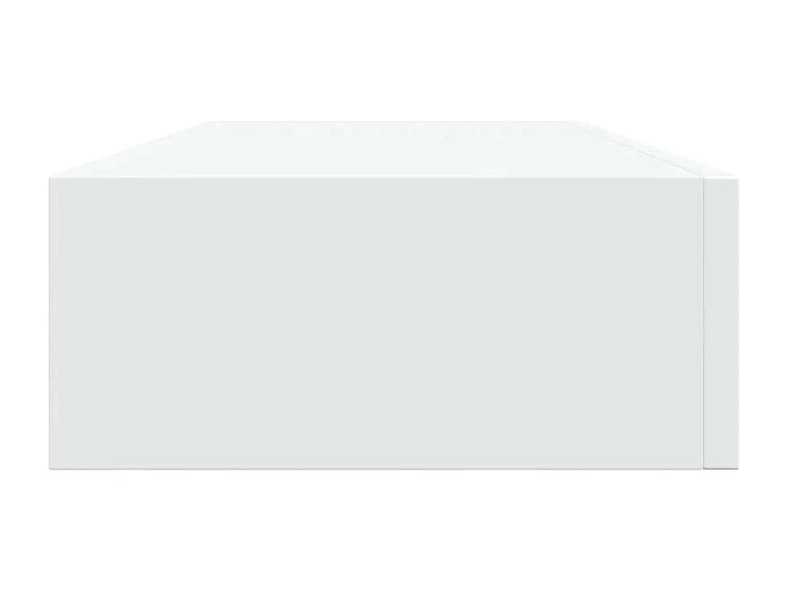 Wandschappen 2 st met lade 60x23,5x10 cm MDF wit