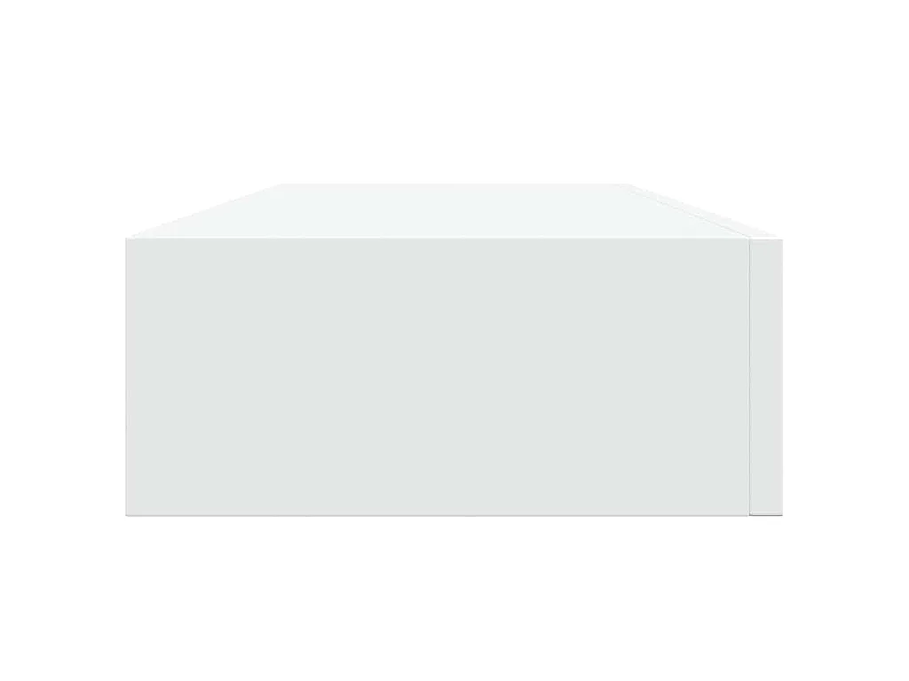 Scaffali con Cassetti da Parete 2 pz Bianchi 60x23,5x10 cm MDF