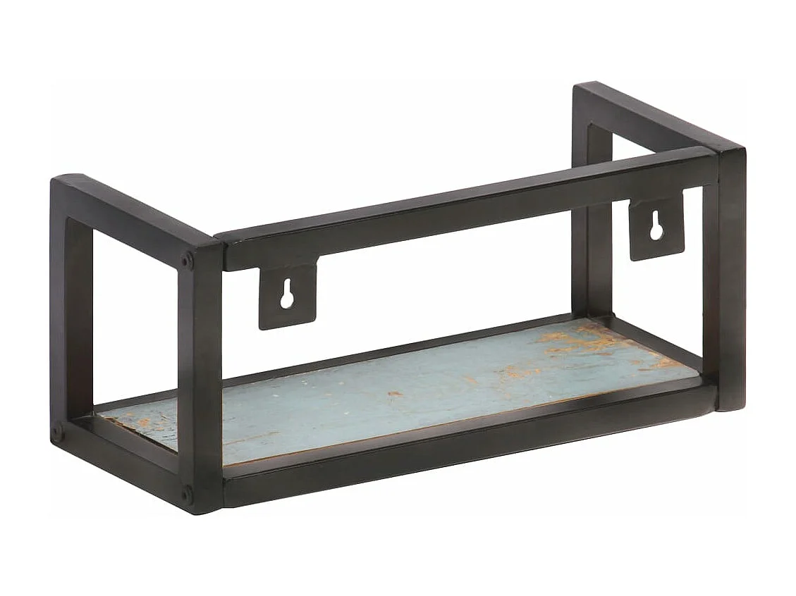 Wandschappen 2 st 40 cm massief gerecycled hout