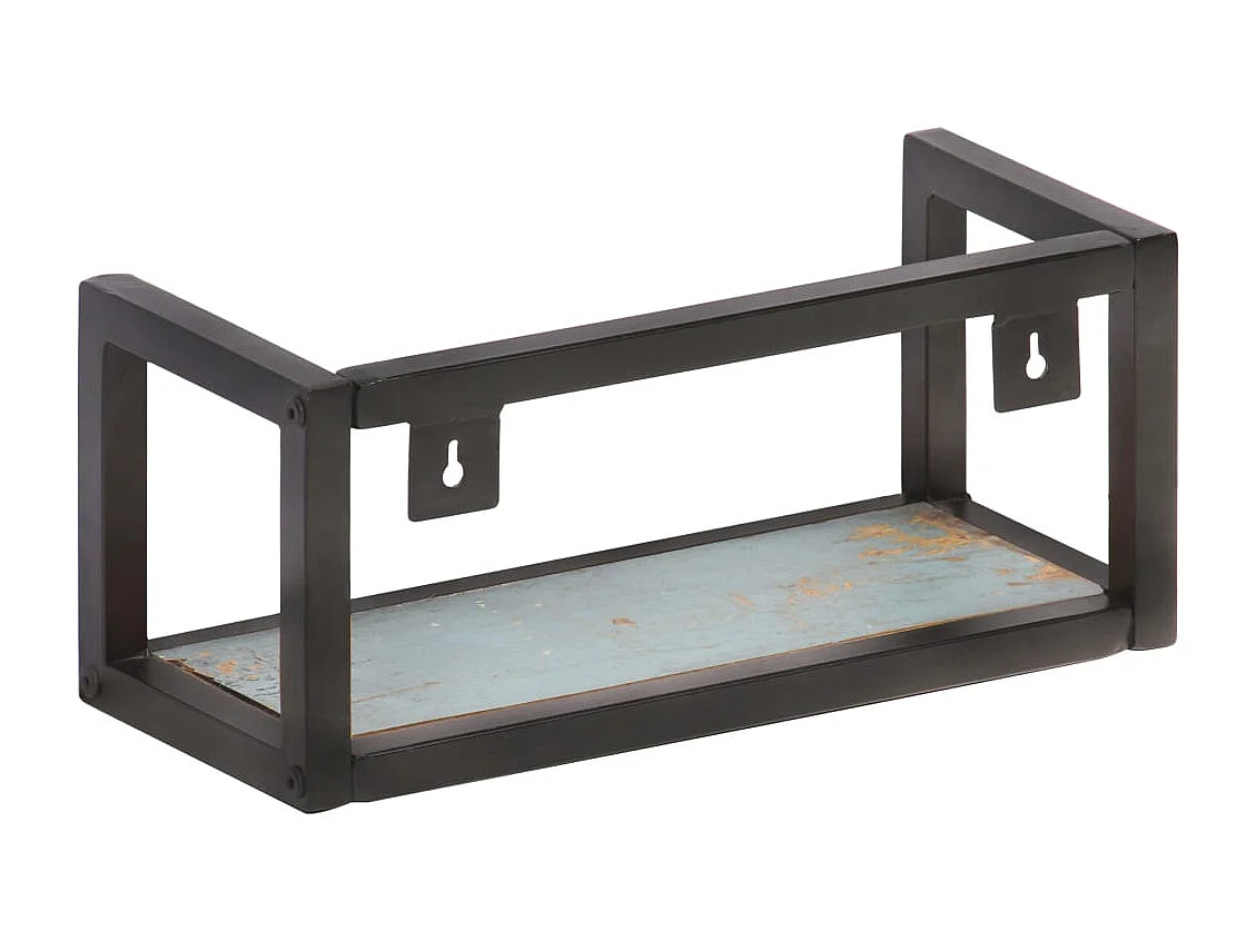 Wandschappen 2 st 40 cm massief gerecycled hout