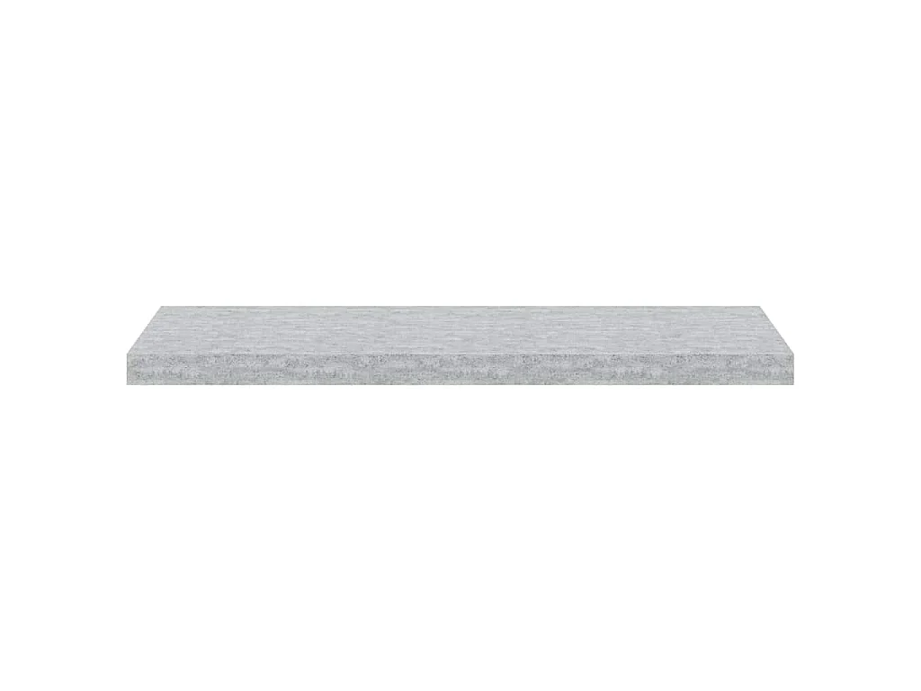 Wandschappen zwevend 2 st 80x23,5x3,8 cm MDF betongrijs