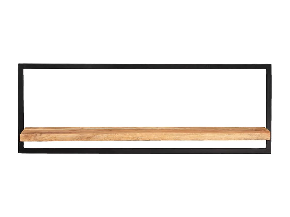 Étagères murales 2 pcs 100x24x35 cm Bois d'acacia et acier