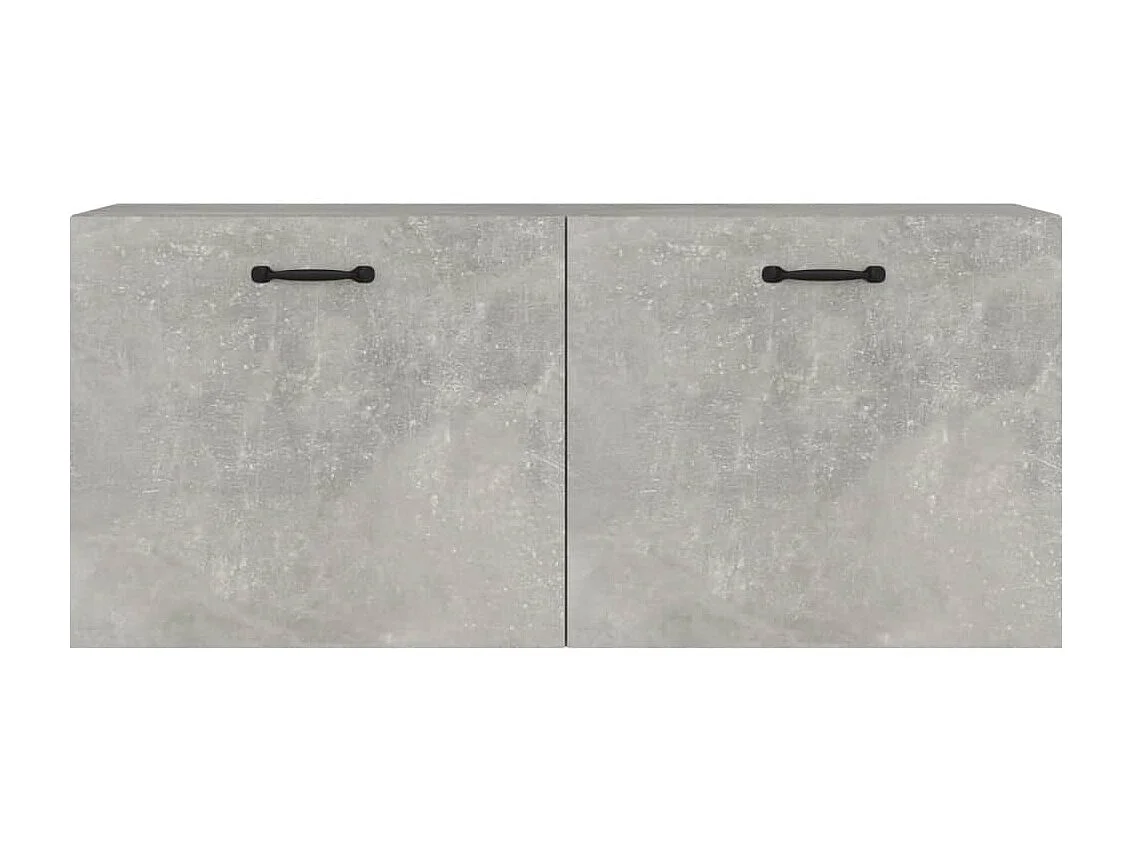 Armoire murale gris béton 80x36,5x35 cm bois d'ingénierie