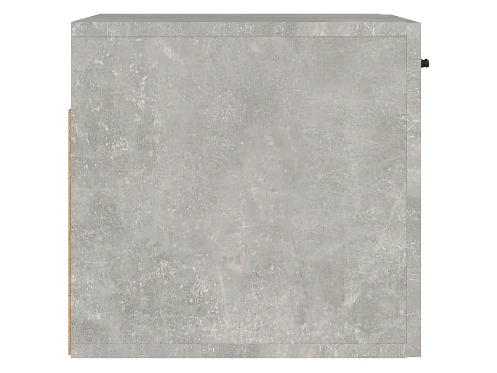 Mobile a Parete Grigio Cemento 80x36,5x35 cm Legno Multistrato
