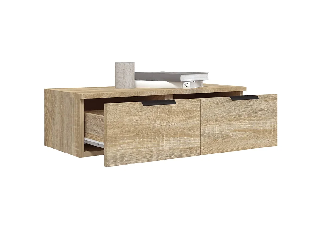 Mobili Pensili 2 pz Rovere Sonoma 68x30x20 cm Legno Multistrato