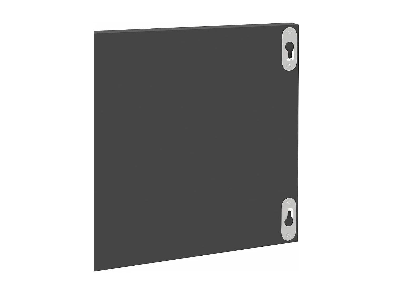 Estantes de parede 4pcs derivados de madeira cinza brilhante