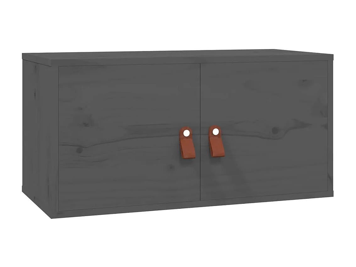 Armoire murale Gris 60x30x30 cm Bois de pin massif