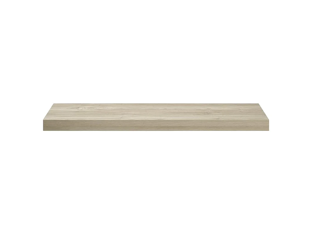 Prateleiras parede suspensas 2 pcs 80x23,5x3,8cm MDF carvalho