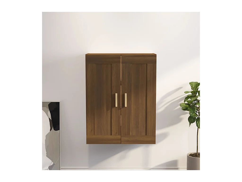 Armoire murale chêne marron 69,5x32,5x90 cm bois ingénierie