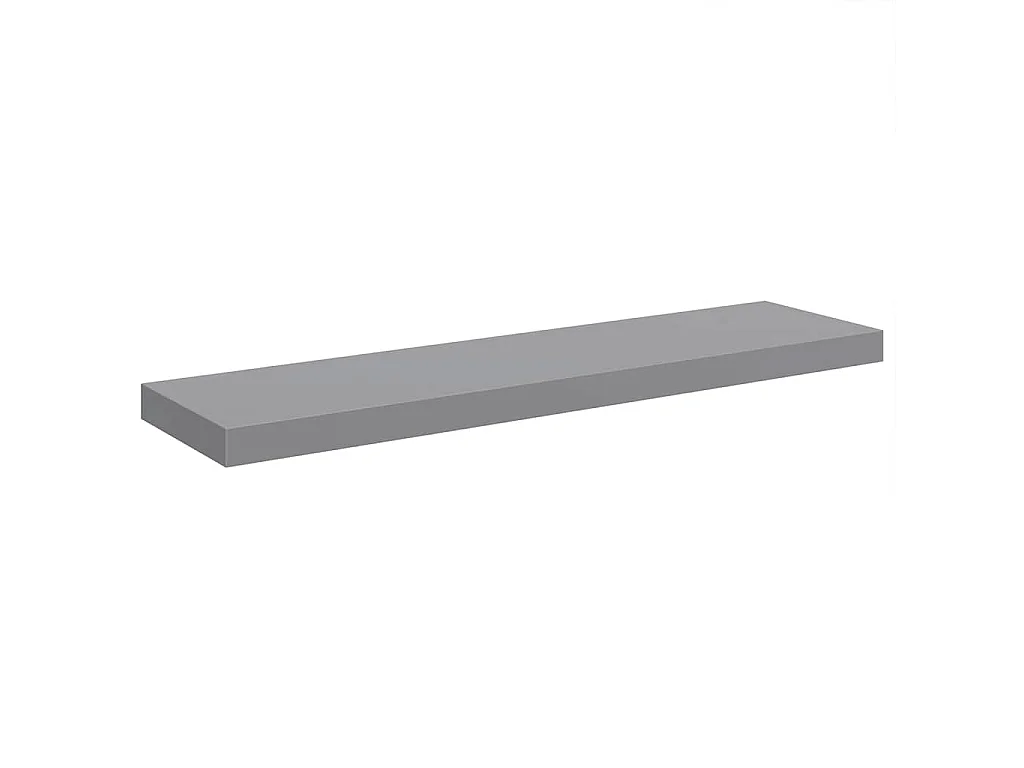 Estantes flotantes de pared 4 uds MDF gris 90x23,5x3,8 cm