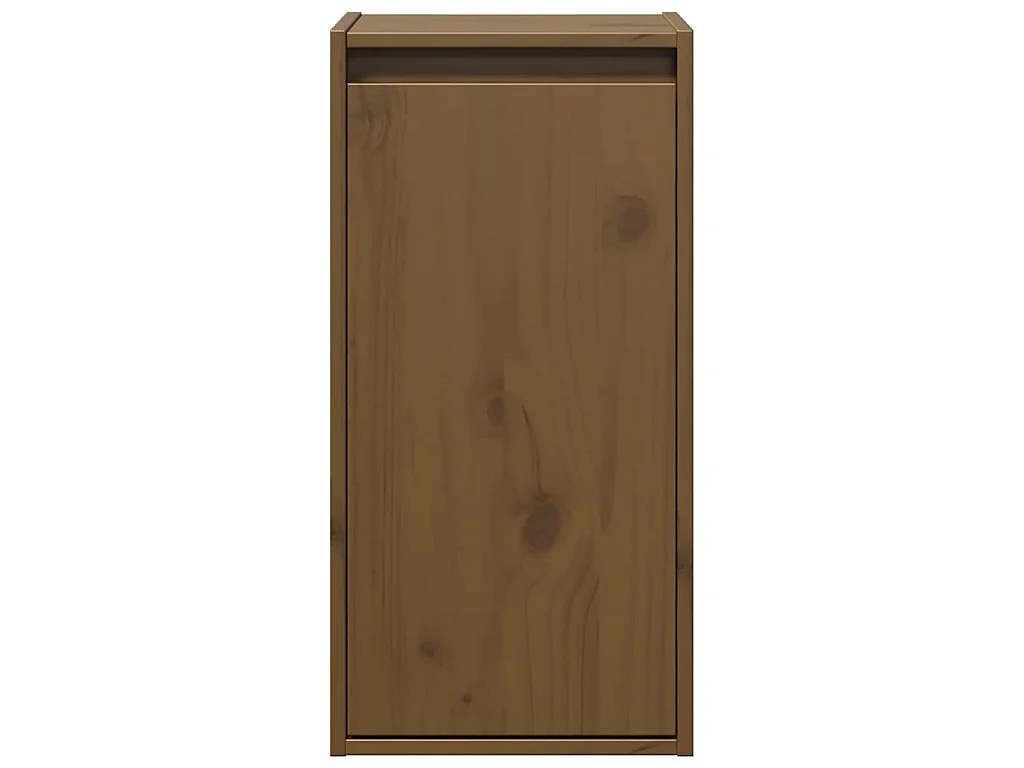 Armoires murales 2pcs Marron miel 30x30x60cm Bois de pin massif