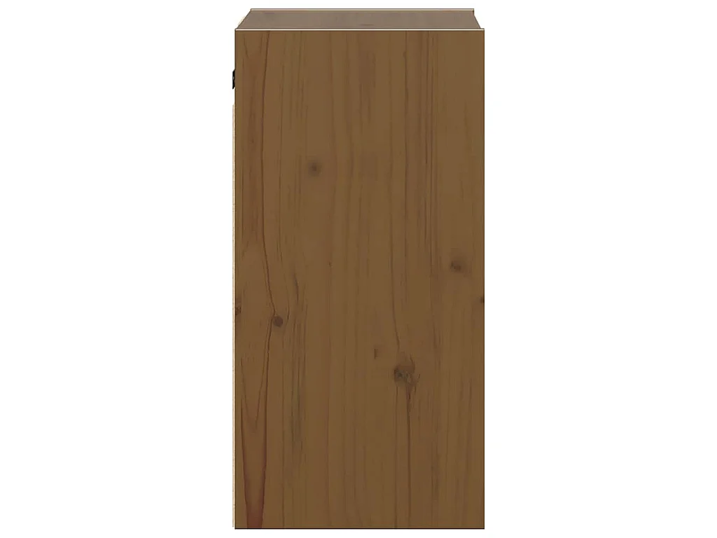 Armoires murales 2pcs Marron miel 30x30x60cm Bois de pin massif