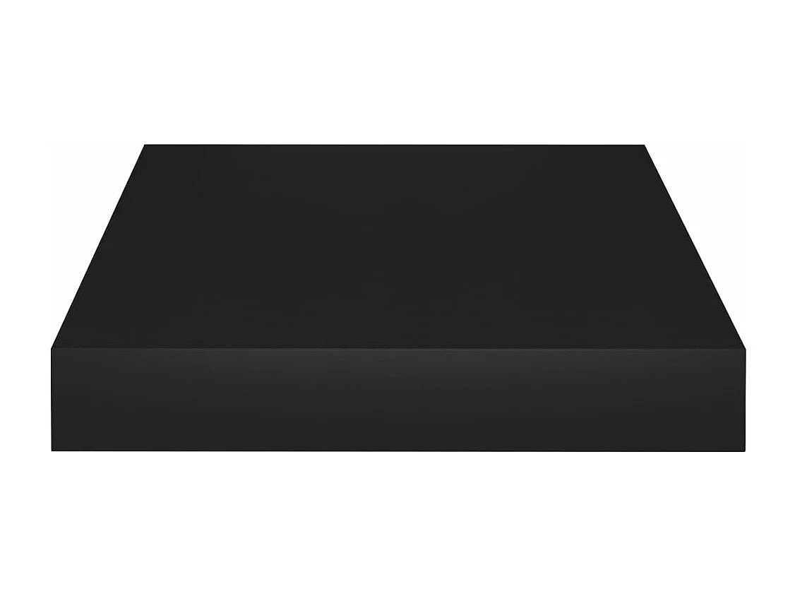 Étagère flottante murale noir 23x23,5x3,8 cm MDF