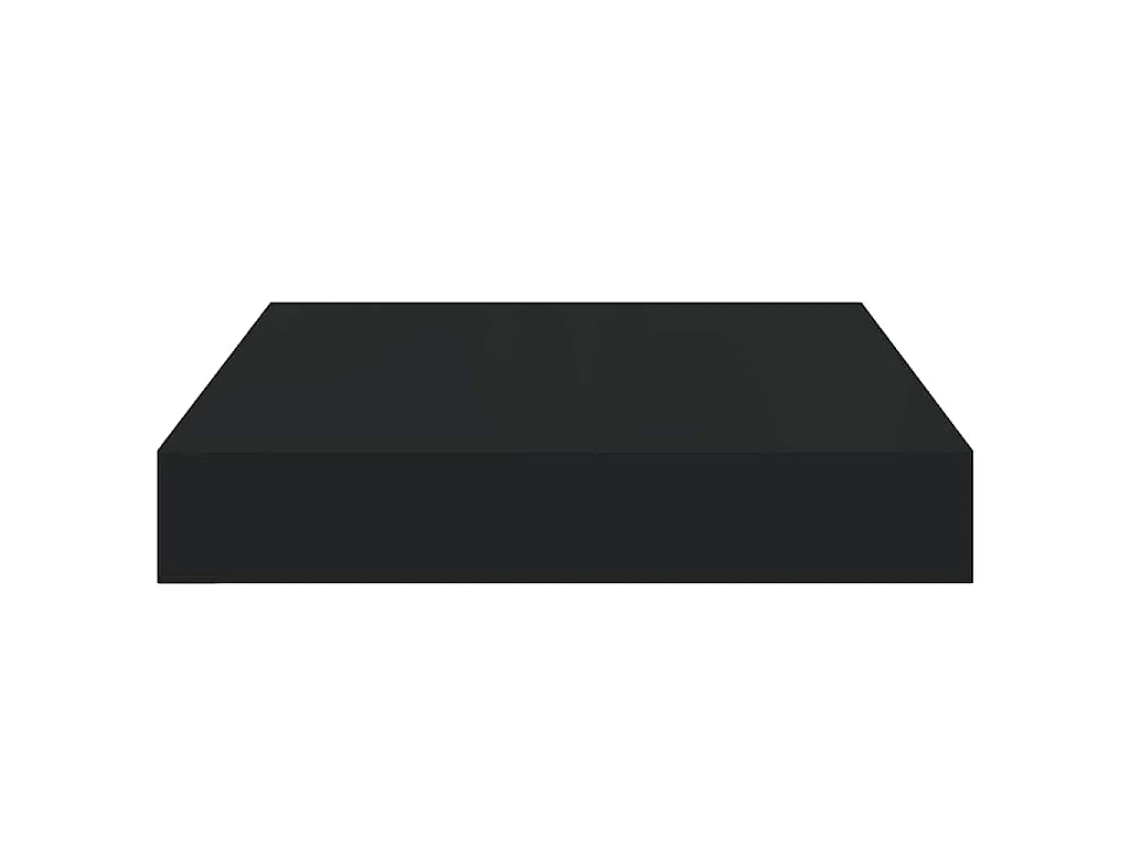 Wandschap zwevend 23x23,5x3,8 cm MDF zwart