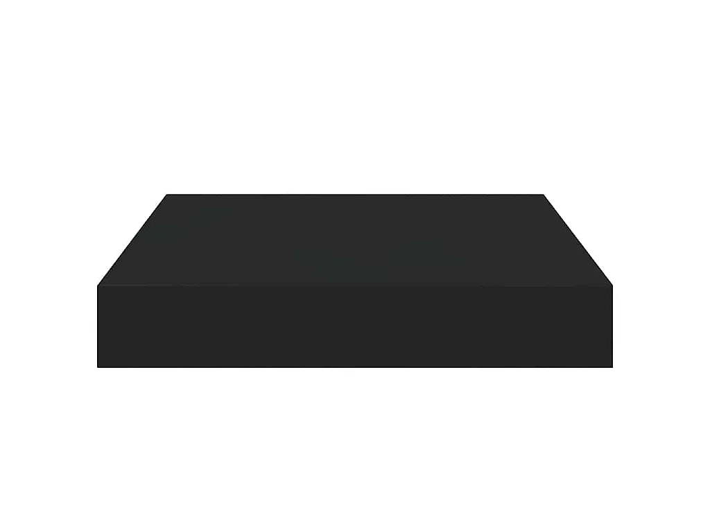 Wandschap zwevend 23x23,5x3,8 cm MDF zwart