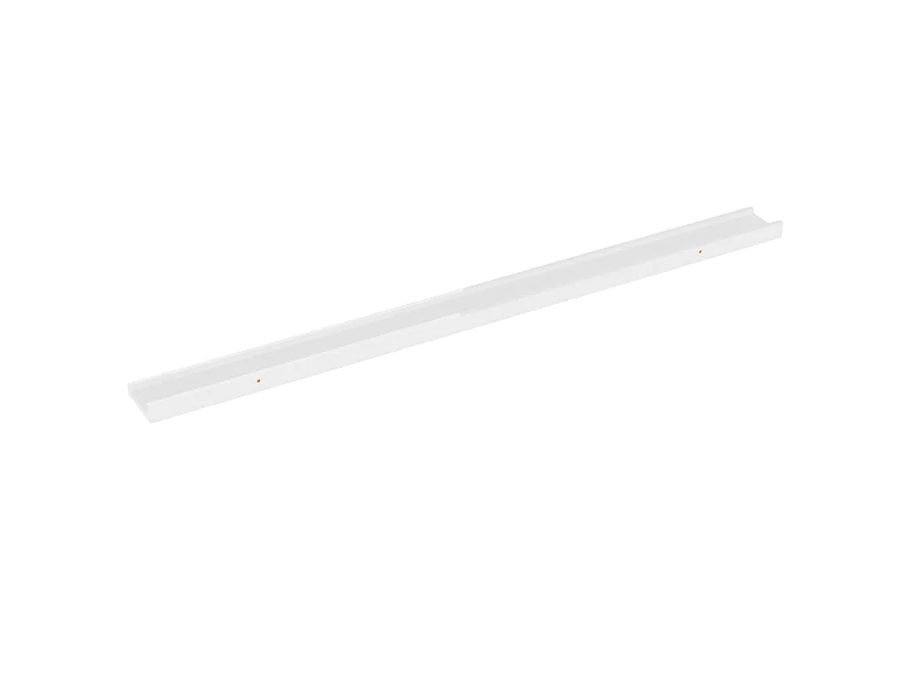Mensole da Parete 2 pz Bianco Lucido 115x9x3 cm