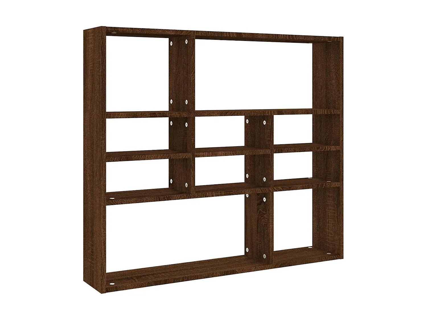 Étagère murale Chêne marron 90x16x78 cm Bois d’ingénierie